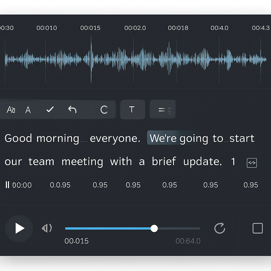 Speech transcription annotation
